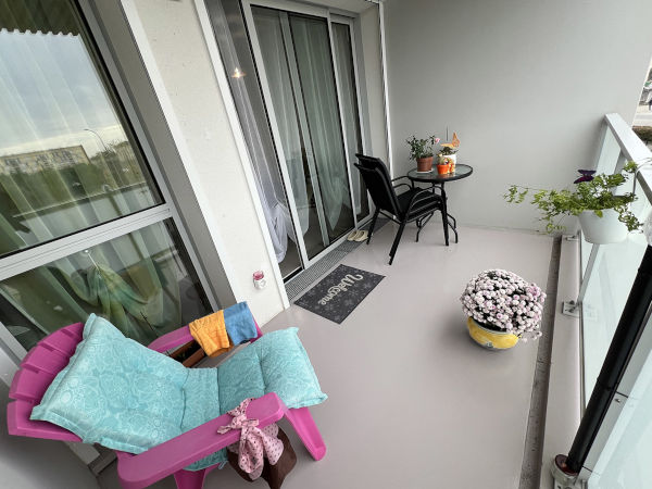 Résidence seniors PMR Isadora à Montauban : balcon d'appartement